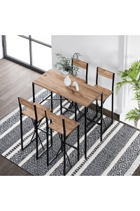 4 Kişilik Bar Masa Bar Sandalye Yemek Masa Sandalye Takımı